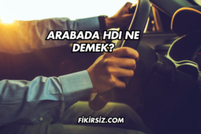 Arabada HDI Ne Demek?