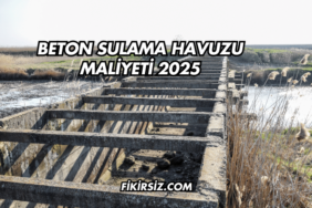 Beton Sulama Havuzu Maliyeti 2025