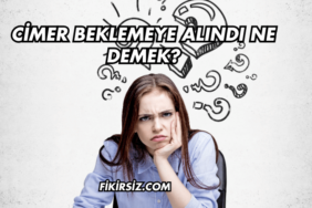CİMER Beklemeye Alındı Ne Demek?