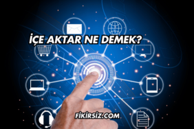 İçe Aktar Ne Demek?