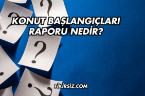 Konut Başlangıçları Raporu Nedir?